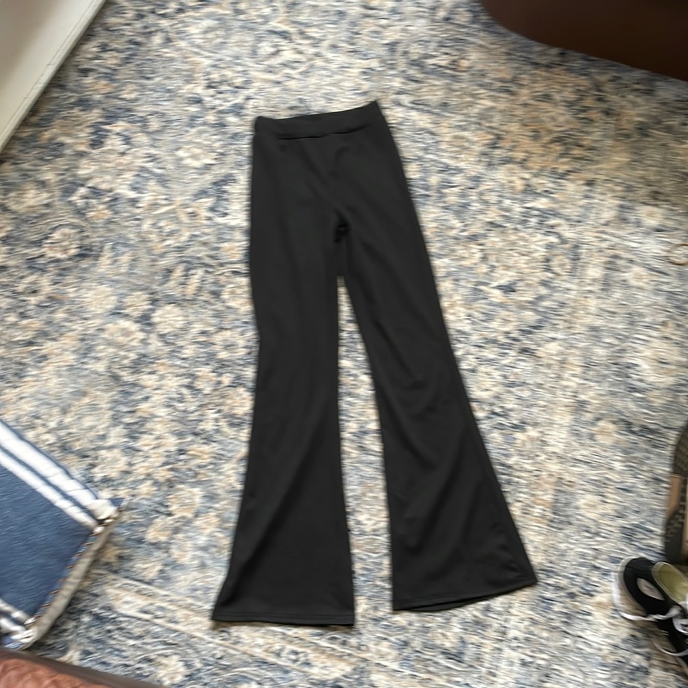 Black flare leggings from Amazon. Size small. Never worn before.